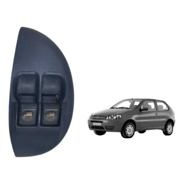 Moldura Botao Vidro Dianteiro Esquerdo Palio 1996 2001