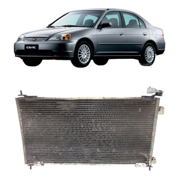 Condensador Ar Condicionado Civic 2001 2005
