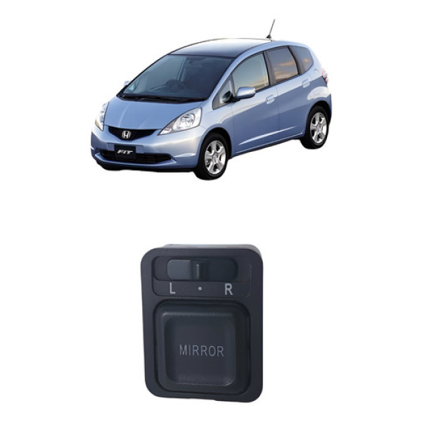 Botão Retrovisor Elétrico Fit 2004 2008