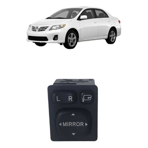 Botão Regulagem Retrovisor Corolla 2009 2013