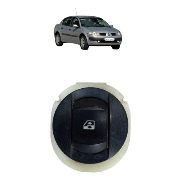 Botão Vidro Dianteiro Direito Megane 2006 2012