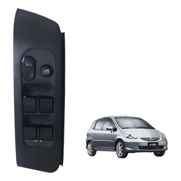 Comando Botão Vidro Elétrico Esquerdo Fit 2006 2007