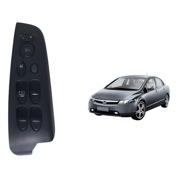 Comando Vidro Eletrico Dianteiro Esquerdo New Civic 2008