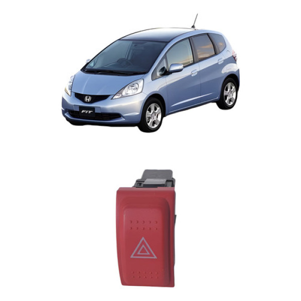 Botão Pisca Alerta Fit 2004 2008