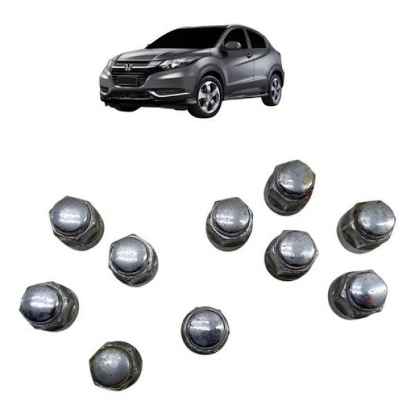 Porca Prisioneiro Roda Hr-v 2016 10 Unidades